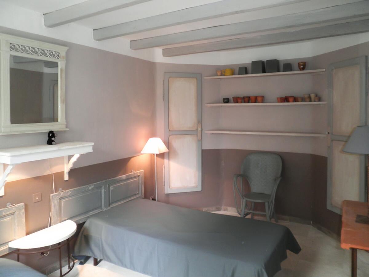Appartement avec piscine partagée et vue montagne à Oppède, 4 pers. - Photo 15