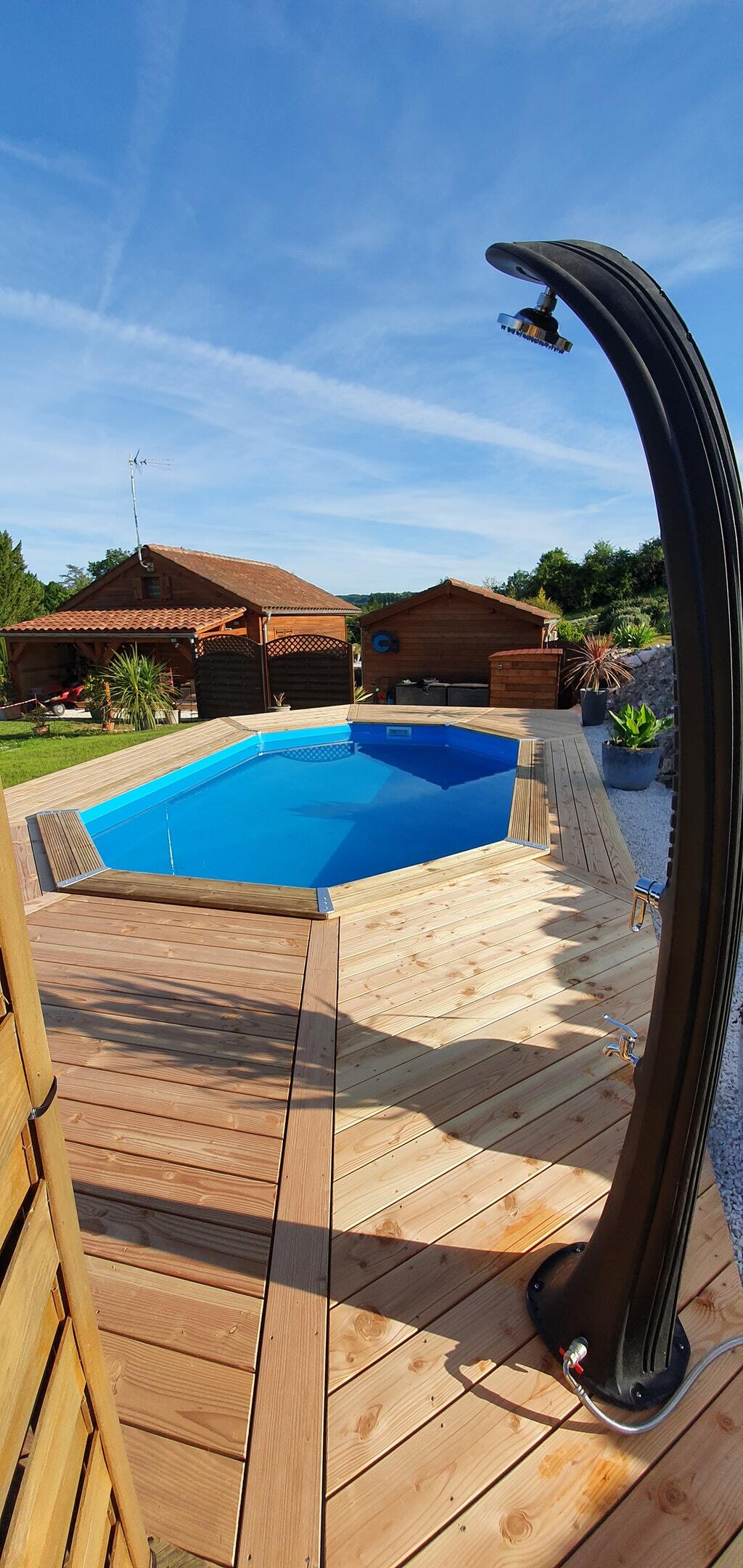Chalet 6 pers. à Dausse, piscine partagée et jardin - Photo 14