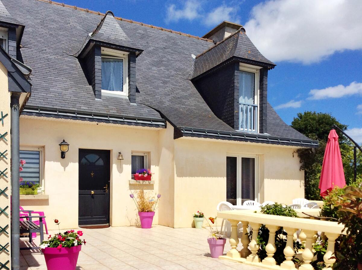 Maison 8 personnes à Trégomeur, jardin avec balançoire - Photo 2