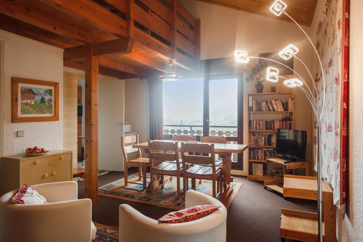 Appartement 8 personnes à Megève, balcon 19 m² - Photo 6