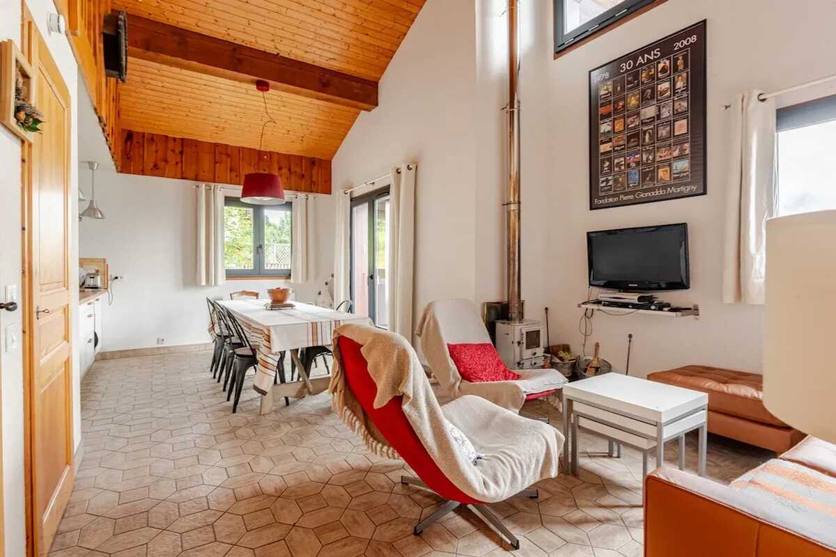 Chalet 6 pers. avec cheminée et vue montagne à Peisey-Nancroix - Photo 2