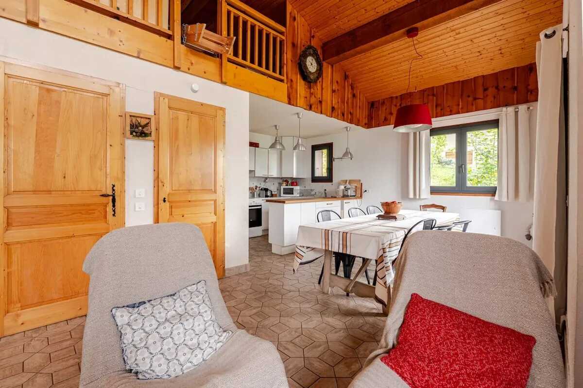 Chalet 6 pers. avec cheminée et vue montagne à Peisey-Nancroix - Photo 8