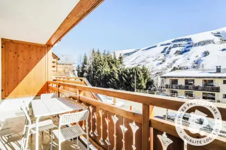 Location appartement à Les Deux Alpes, Appartement chaleureux aux Deux Alpes - 68 m² - Vue montagne