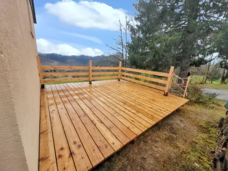 Chalet avec vue montagne et terrasse privée à Kruth, 6 pers. : photo 8