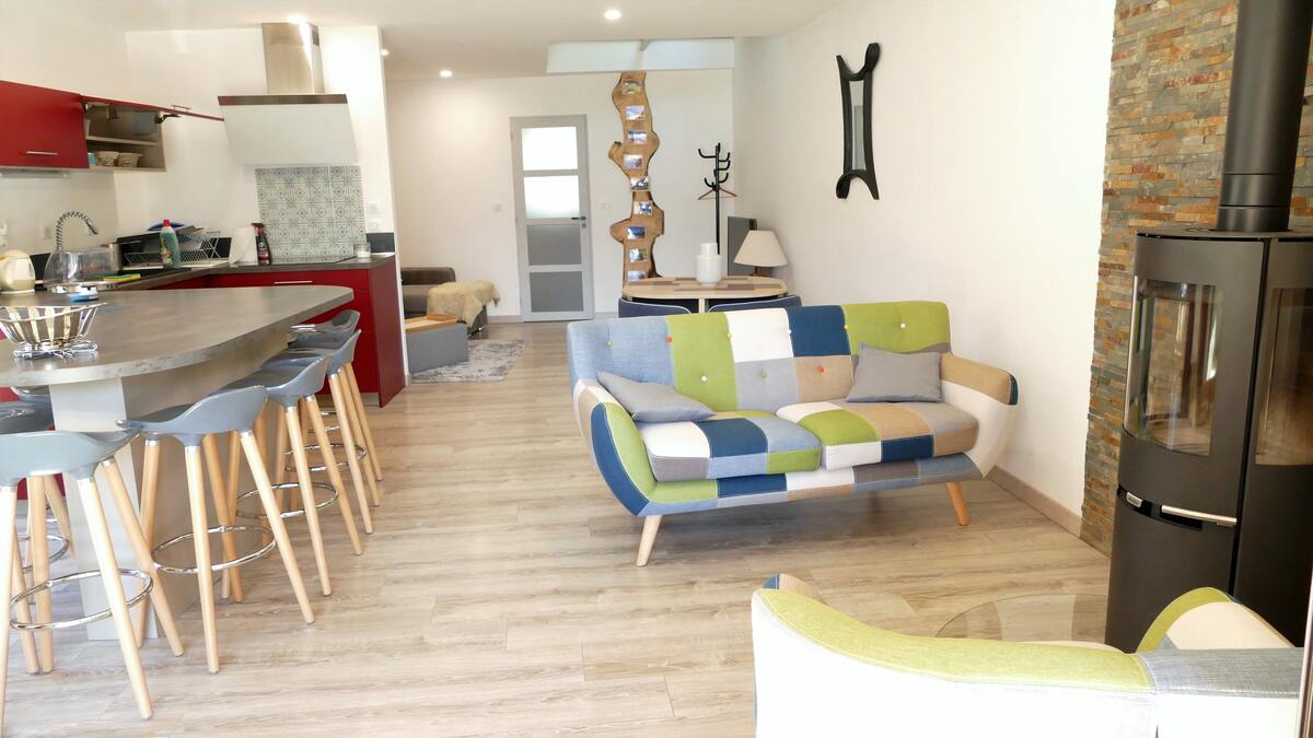 Maison 8 pers. à Guchan, jacuzzi et vue montagne - Photo 8