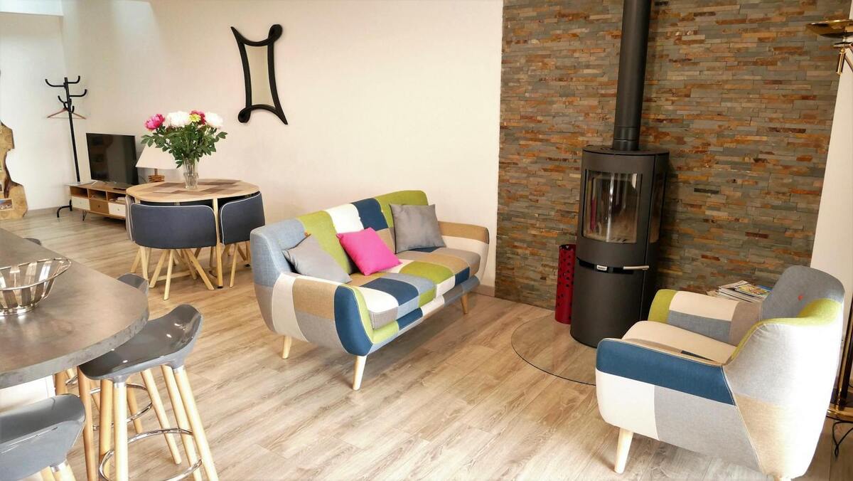 Maison 8 pers. à Guchan, jacuzzi et vue montagne - Photo 9