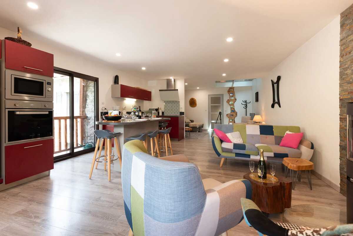 Maison 8 pers. à Guchan, jacuzzi et vue montagne - Photo 13