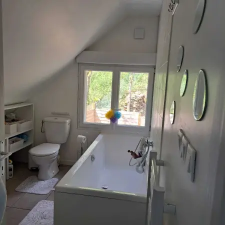 Maison de charme à Saint-Cyr-la-Rivière avec jardin clôturé : photo 14