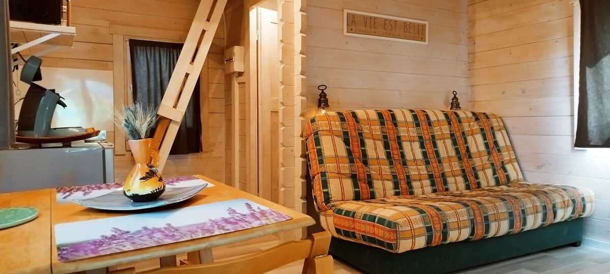 Chalet 30 m² avec piscine ouverte toute l'année à Orange - Photo 3