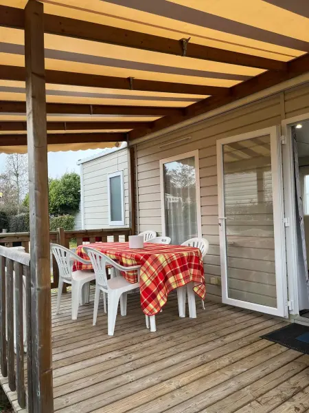 Bungalow 6 personnes avec piscine partagée à Onzain : photo 8