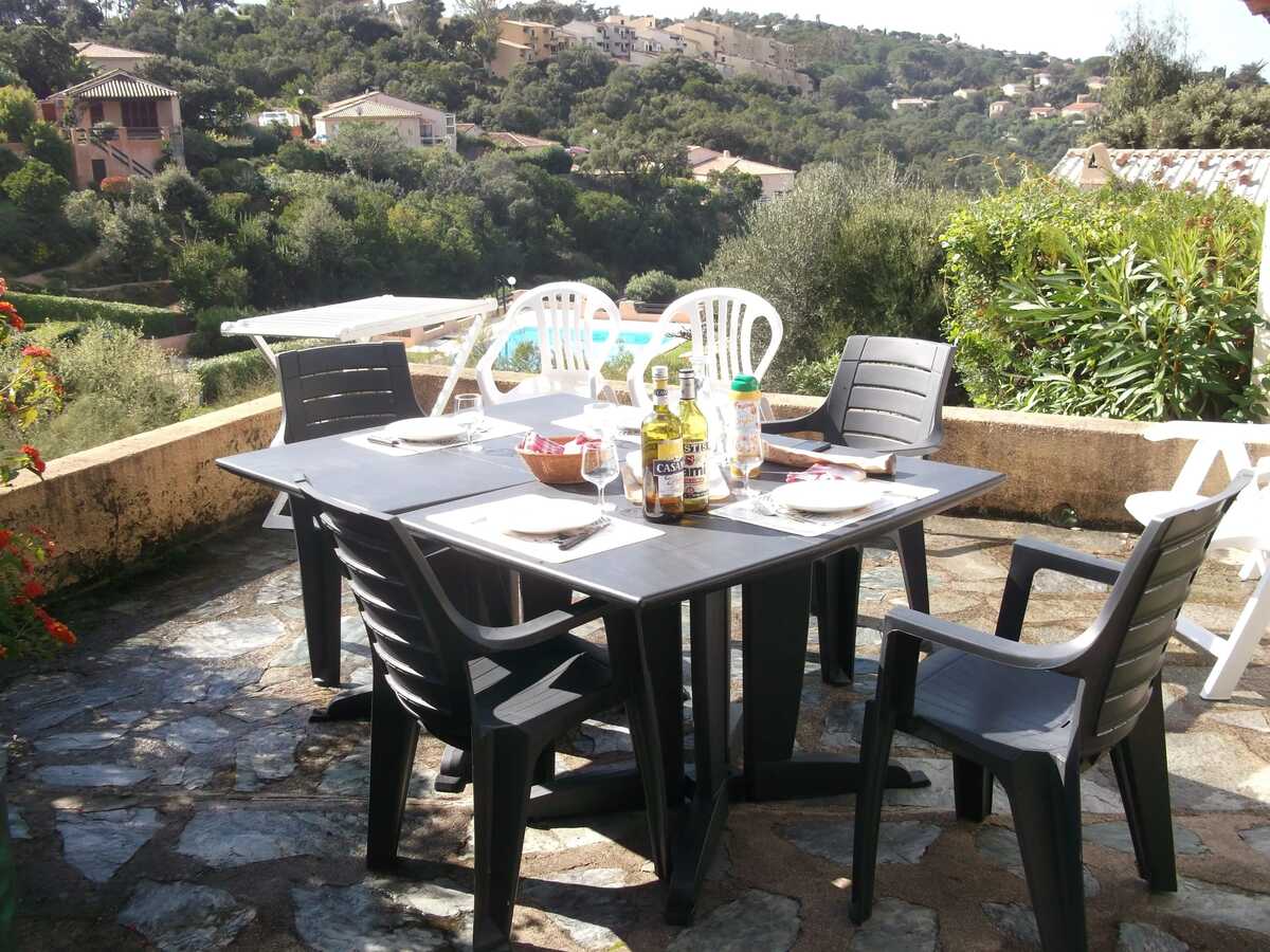Maison avec piscine partagée et vue mer à Porticcio, 2 chambres - Photo 3