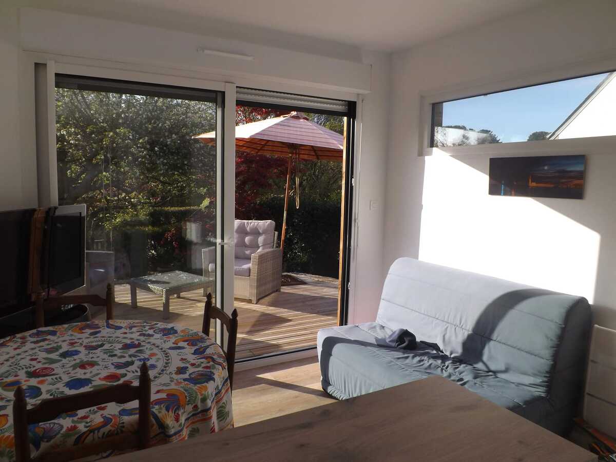 Maison 2 pers. à Guidel : terrasse, jardin et barbecue - Photo 14