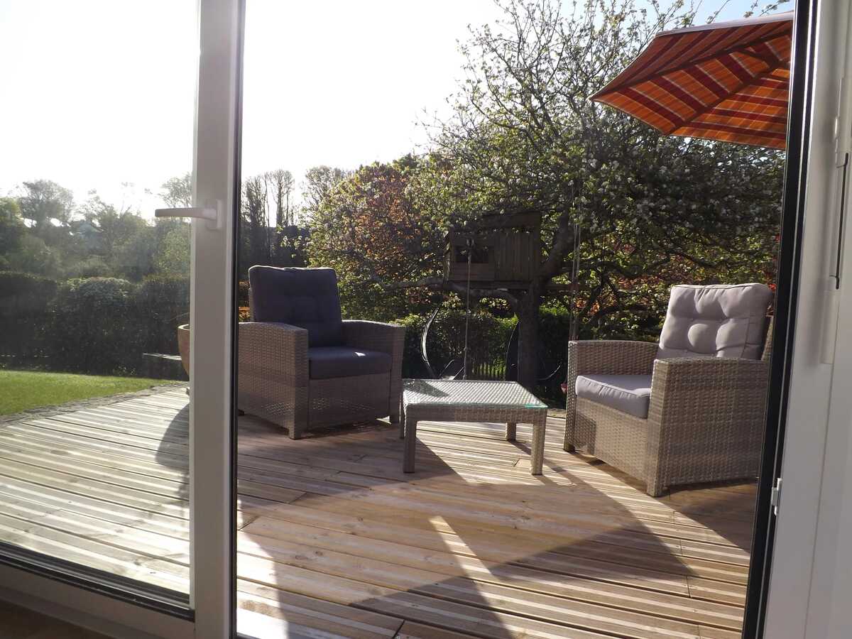 Maison 2 pers. à Guidel : terrasse, jardin et barbecue - Photo 15