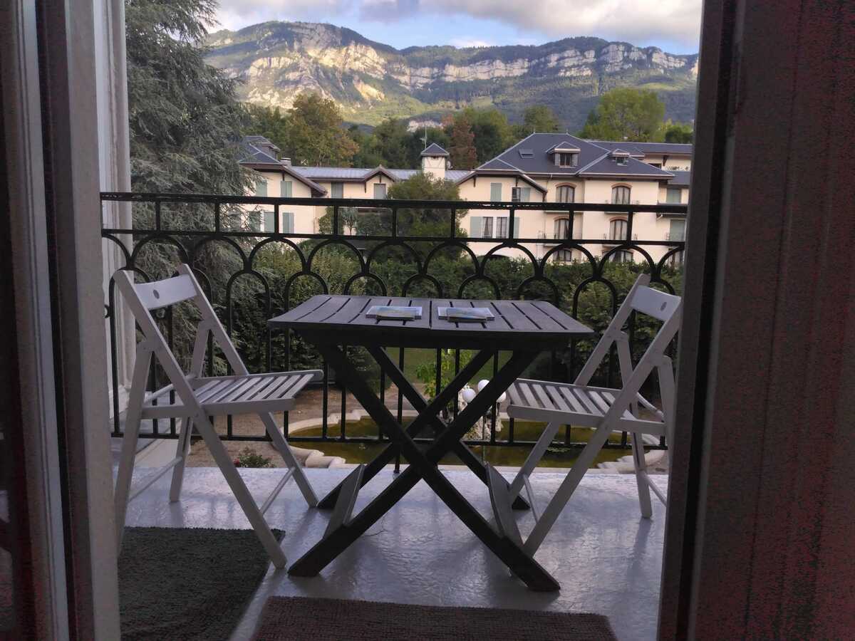 Studio 17m² vue montagnes, balcon privé, parking - Photo 1