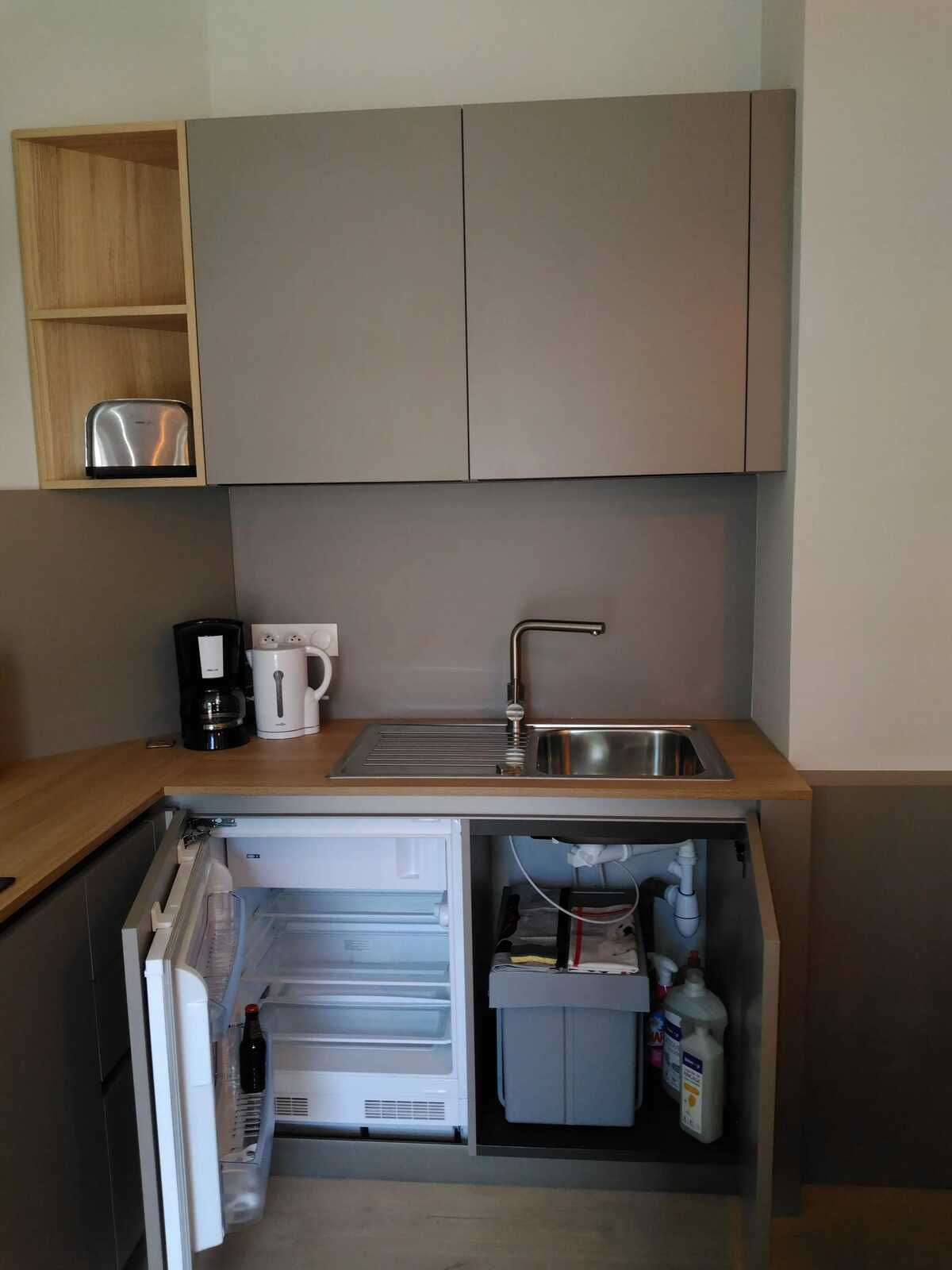 Studio 17m² vue montagnes, balcon privé, parking - Photo 10