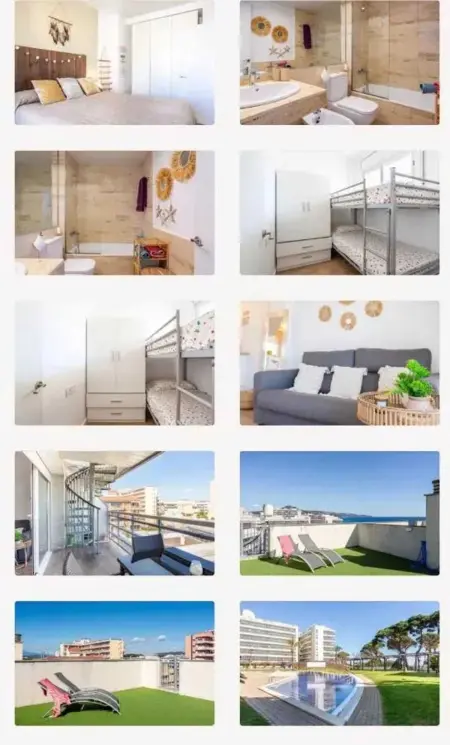 Appartement 2 chambres vue mer et piscine à Blanes : photo 18