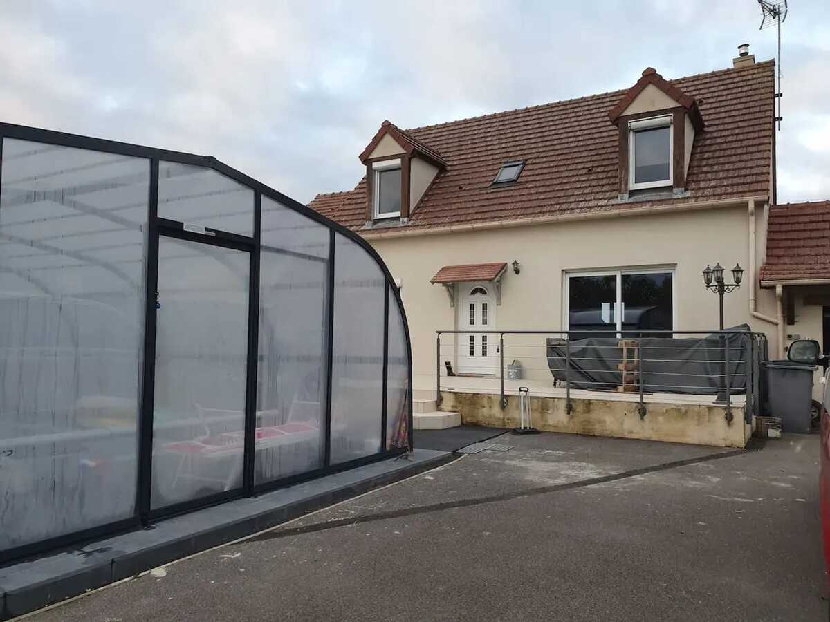 Villa 5 chambres Ranville, piscine privée & aire de jeux - Photo 28