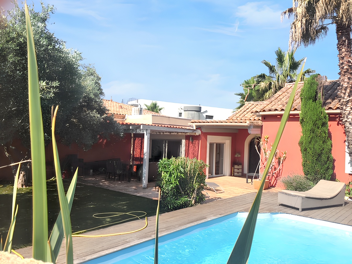 Villa 6 pers. à Agde : piscine privée & jardin - Photo 12