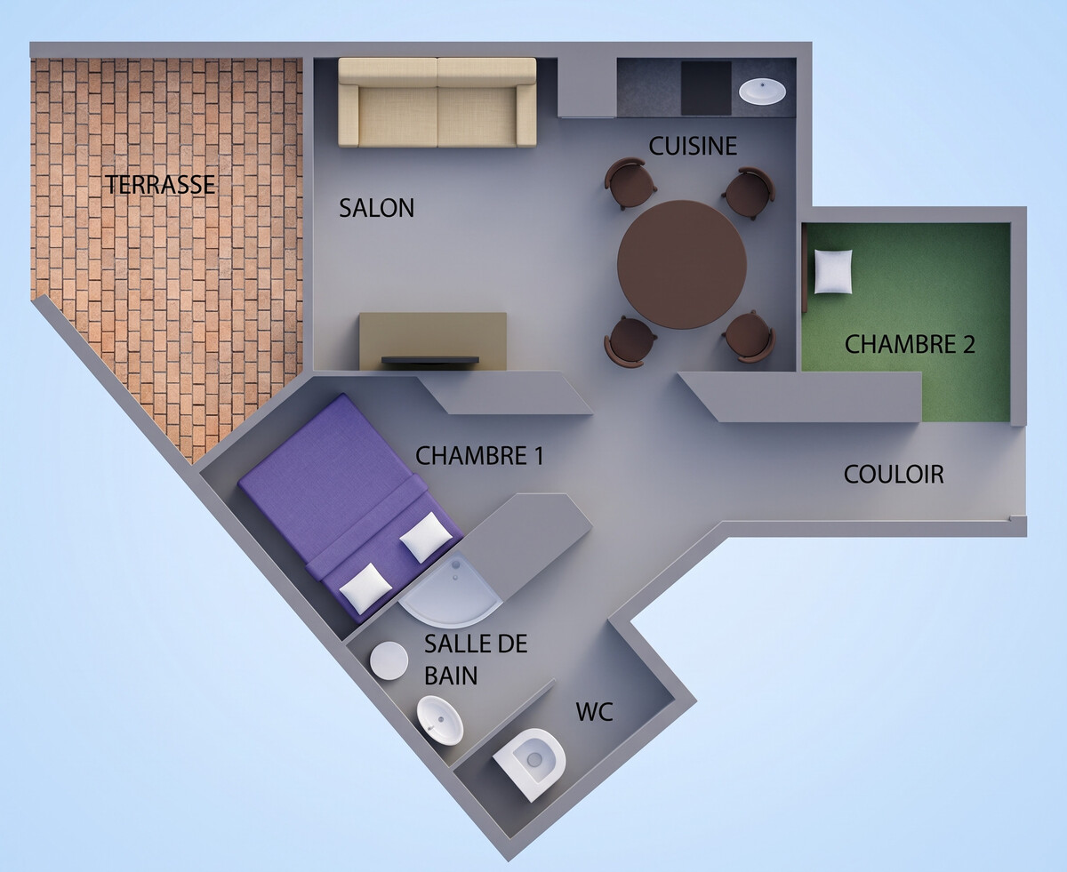 Appartement 40 m² Cannes avec piscine partagée et terrasse - Photo 12