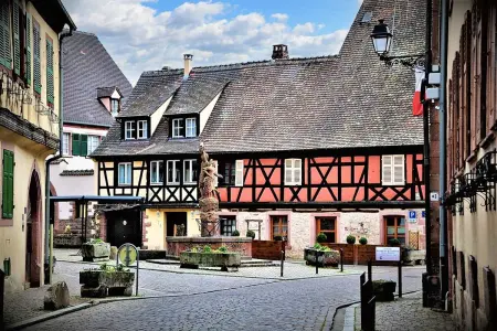 Appartement chaleureux à Kientzheim avec terrasse couverte - Photo 19
