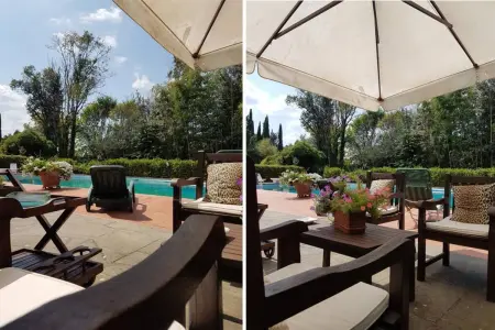 Villa avec piscine privée et jardin clôturé à Florence : photo 40