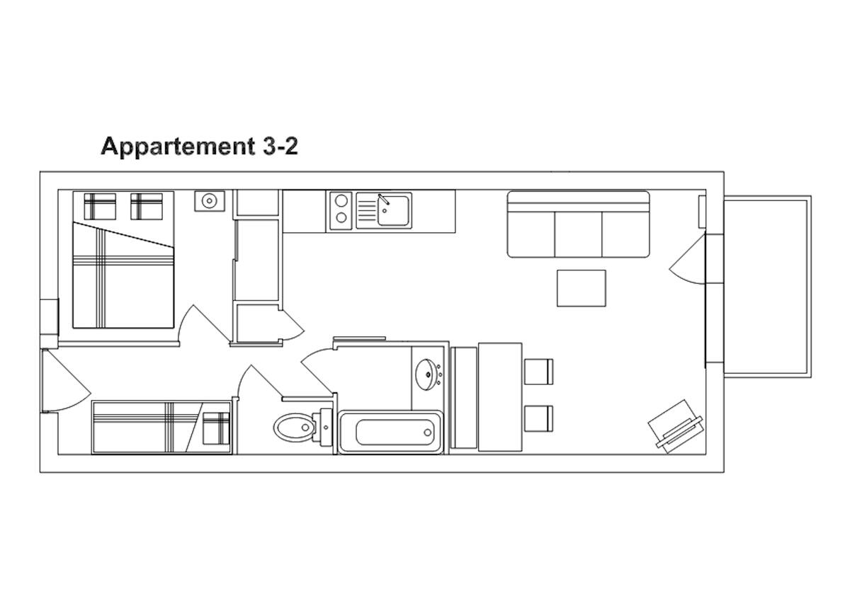 Appartement 34 m² avec balcon montagne à La Plagne - Photo 7