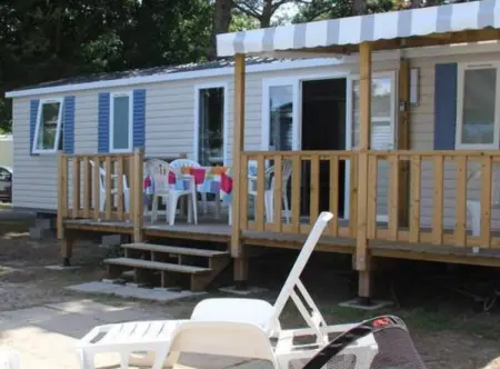 Location bungalow à Saint Jean de Monts, Mobil-home moderne à Saint-Jean-de-Monts avec piscine partagée