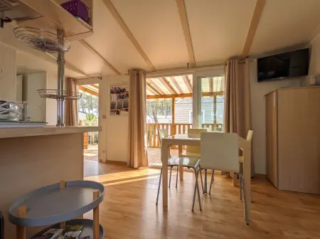 Bungalow chaleureux à Saint-Julien-en-Born avec piscine partagée : photo 2