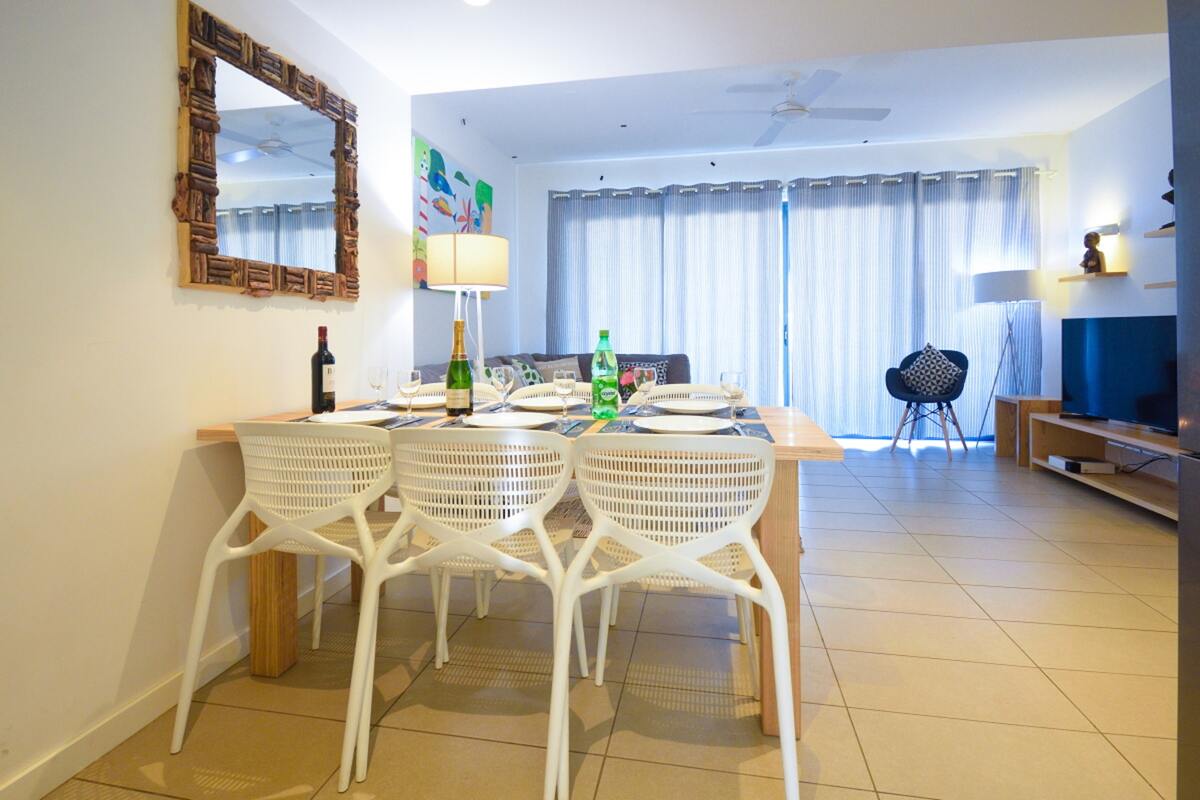 Appartement 3 chambres vue mer, plage privée, Roches Noires - Photo 7