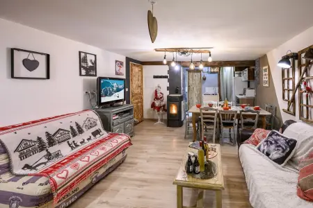 Appartement 3 chambres à Orcières, vue montagne et baignoire balnéo : photo 8