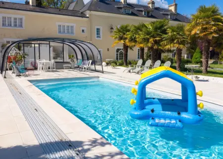 Appartement 30 m² dans un manoir du 18e, piscine chauffée : photo 15