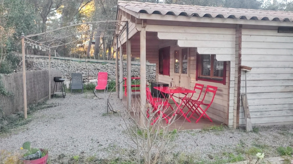 Chalet 4 pers. à Poussan, jardin privé et barbecue - Photo 16