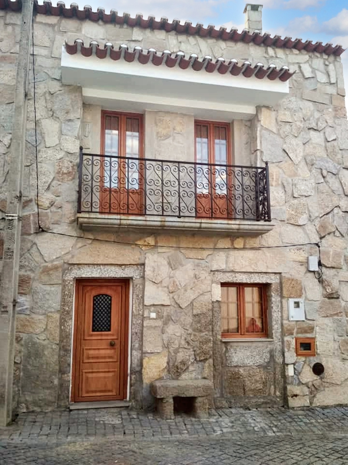 Maison de campagne Zebreira, terrasse avec vue et cheminée - Photo 1