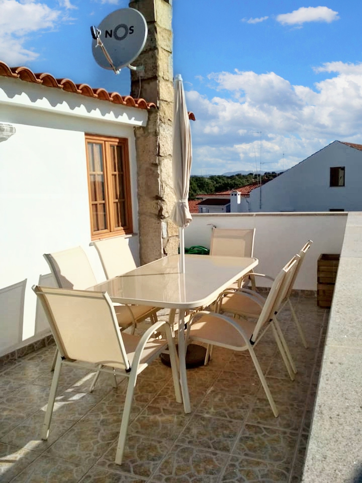 Maison de campagne Zebreira, terrasse avec vue et cheminée - Photo 7