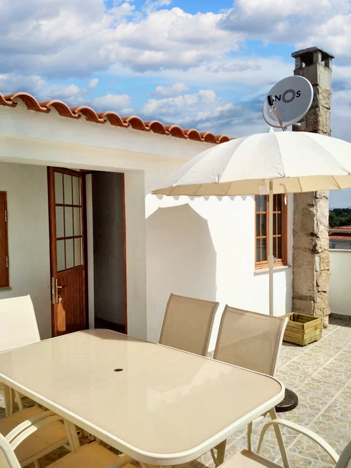 Maison de campagne Zebreira, terrasse avec vue et cheminée - Photo 16