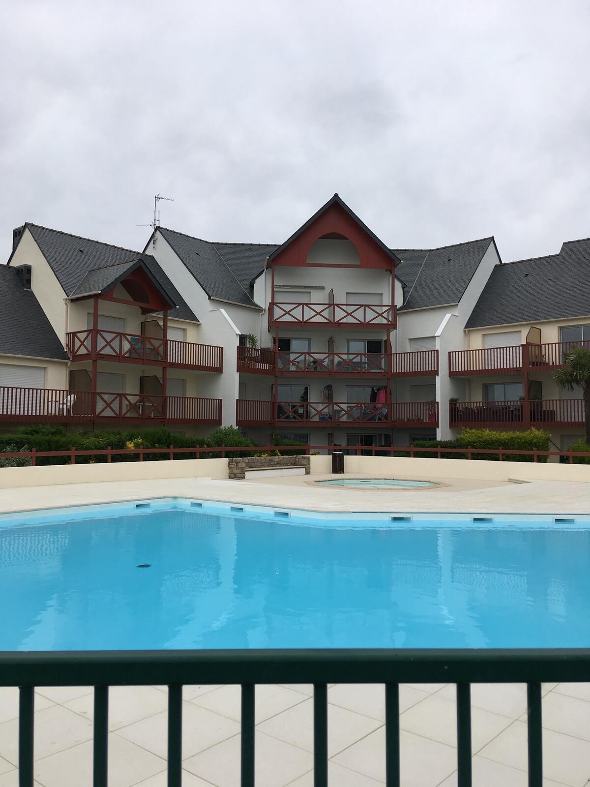 Appartement 30 m² balcon vue mer et piscine - Guérande - Photo 2