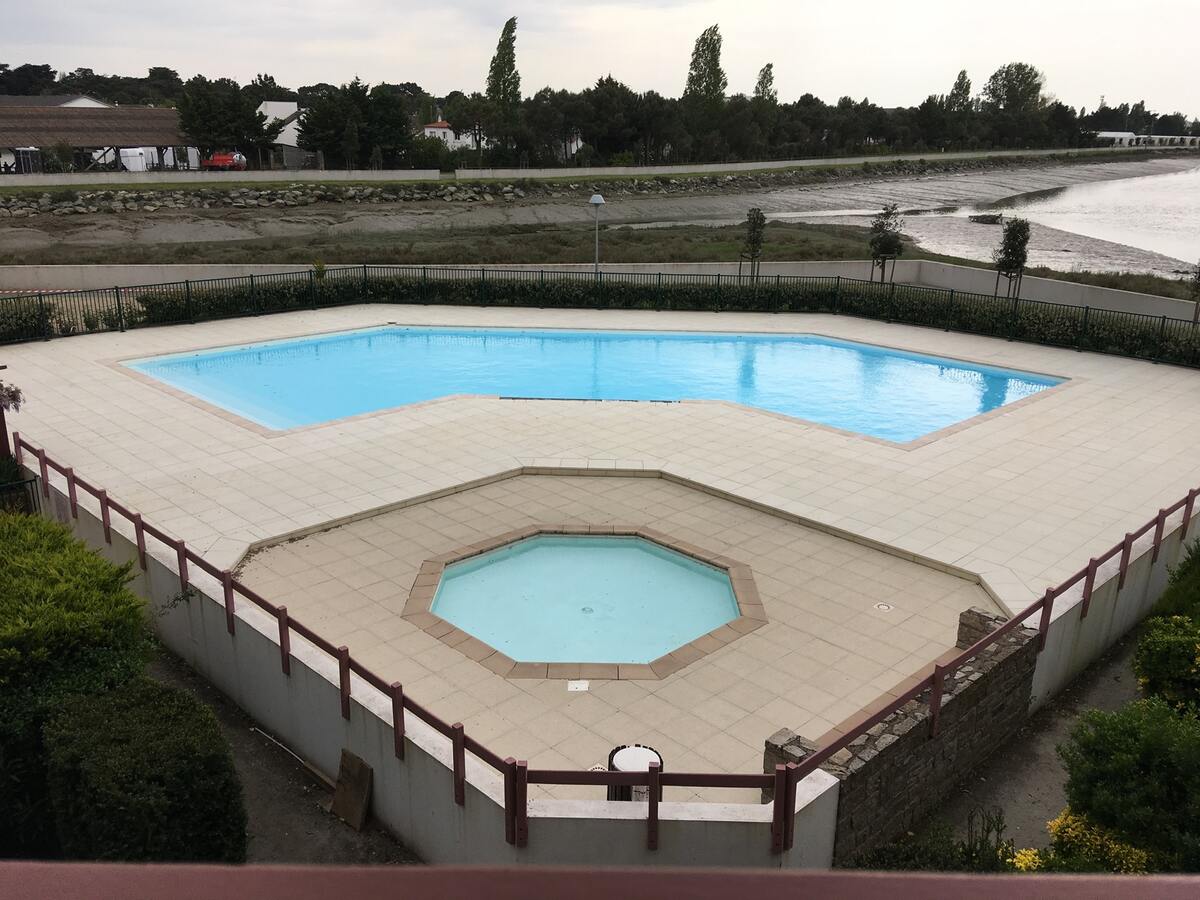 Appartement 30 m² balcon vue mer et piscine - Guérande - Photo 11