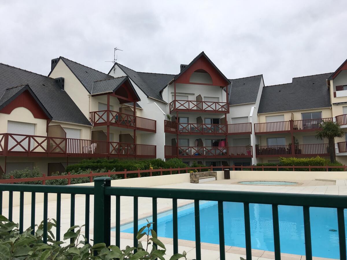 Appartement 30 m² balcon vue mer et piscine - Guérande - Photo 13