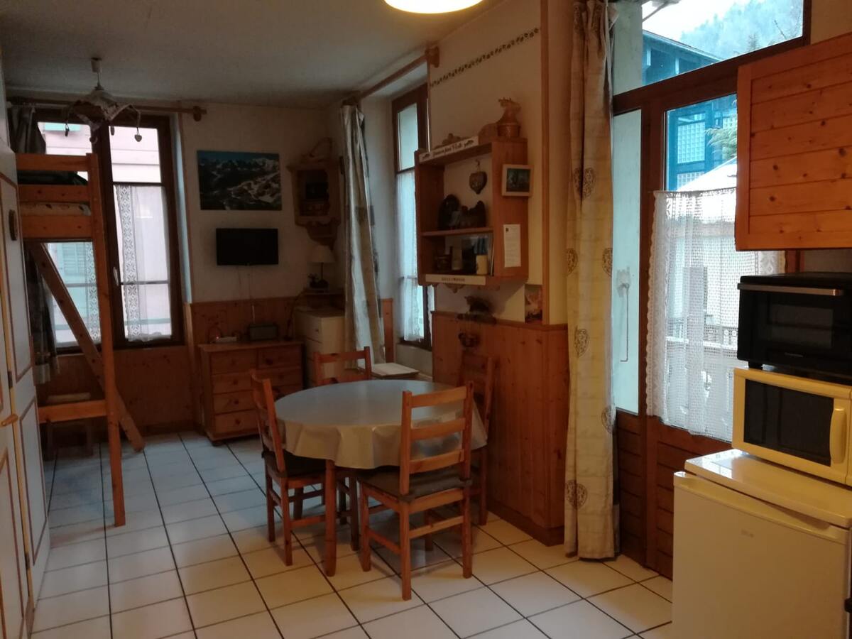Studio 23m² Saint-Gervais-les-Bains, balcon vue montagne - Photo 1