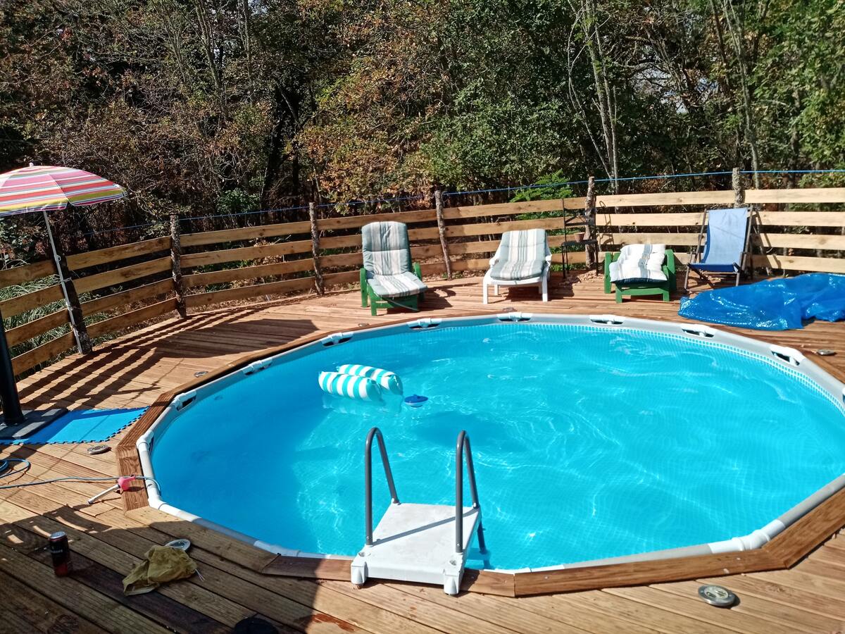 Maison rustique 12 pers. à Callen : piscine et grange événements - Photo 2