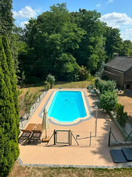 Villa en campagne à Langoëlan - Piscine privée - Photo 12