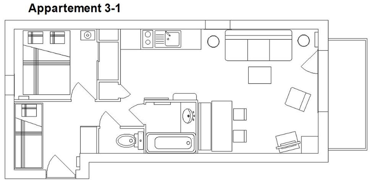 Appartement 34 m² avec balcon montagne à La Plagne - Photo 4