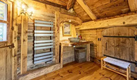 Chalet spacieux à Saint-Nicolas-la-Chapelle avec cheminée - Photo 22