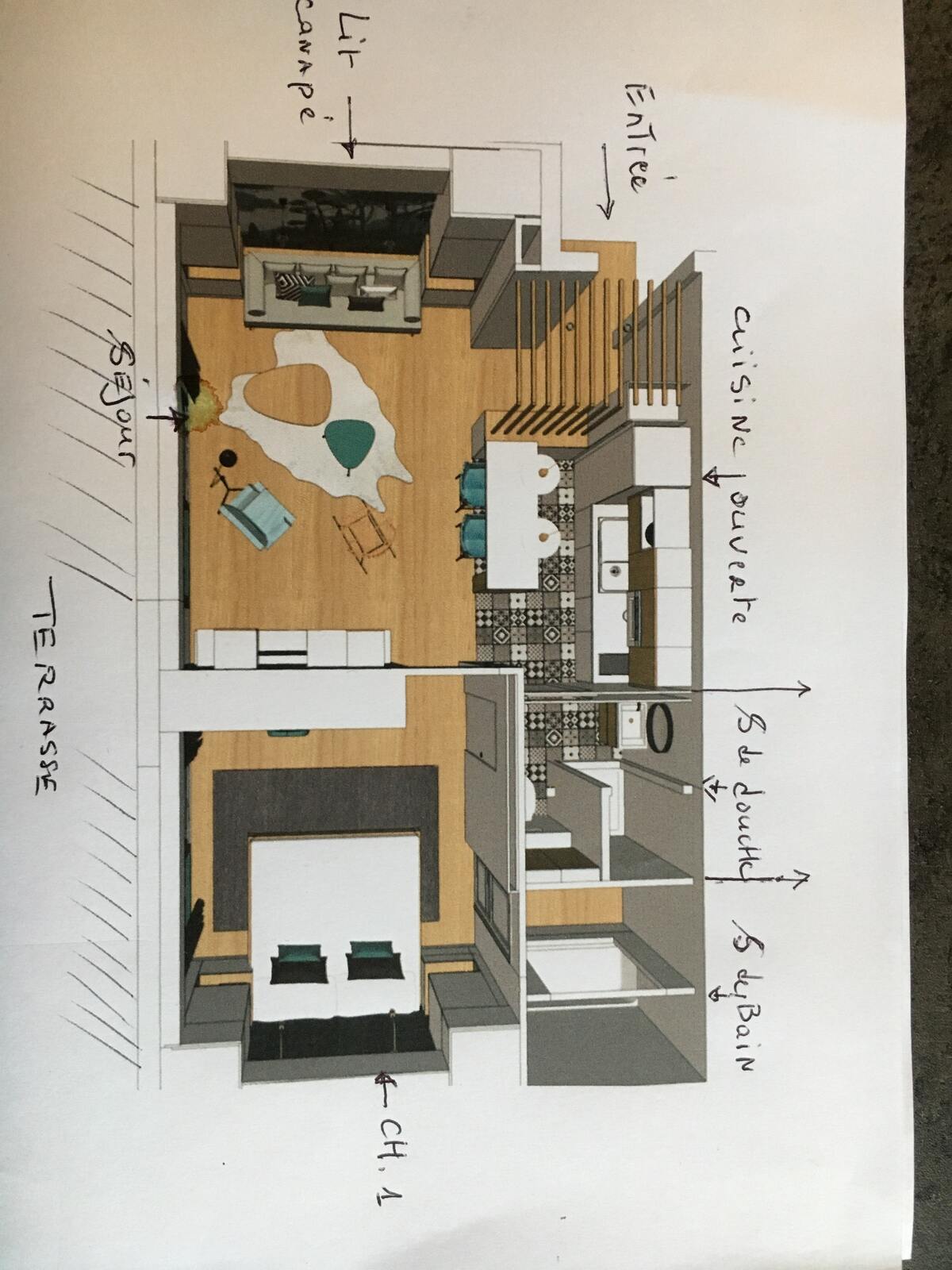Appartement 47 m² avec terrasse vue piscine à Saint-André-des-Eaux - Photo 11