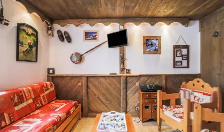 Appartement 40 m² vue montagne, machines raclette et fondue, Les Belleville : photo 3