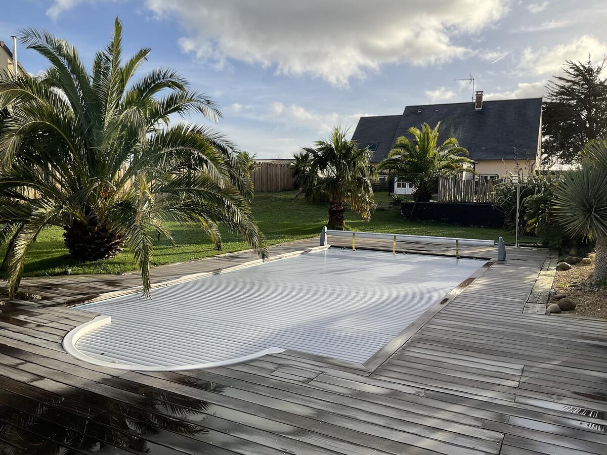 Villa 5 chambres avec piscine privée chauffée à Bretteville-sur-Ay - Photo 1