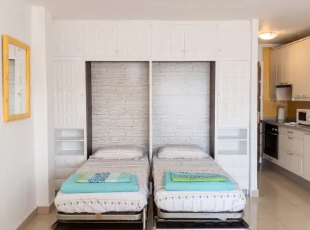 Studio avec vue mer et balcon privé à Arona, Tenerife : photo 2
