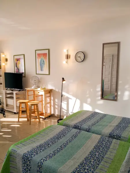Studio avec vue mer et balcon privé à Arona, Tenerife : photo 6