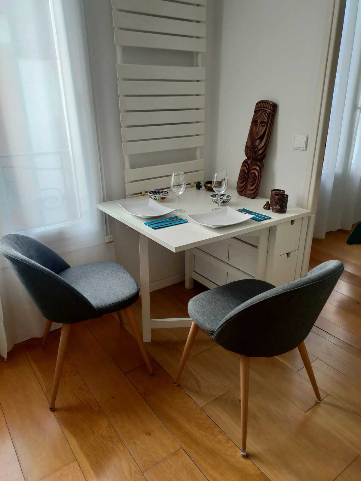 Appartement 35 m² à Clichy, canapé-lit pour 4 personnes - Photo 11