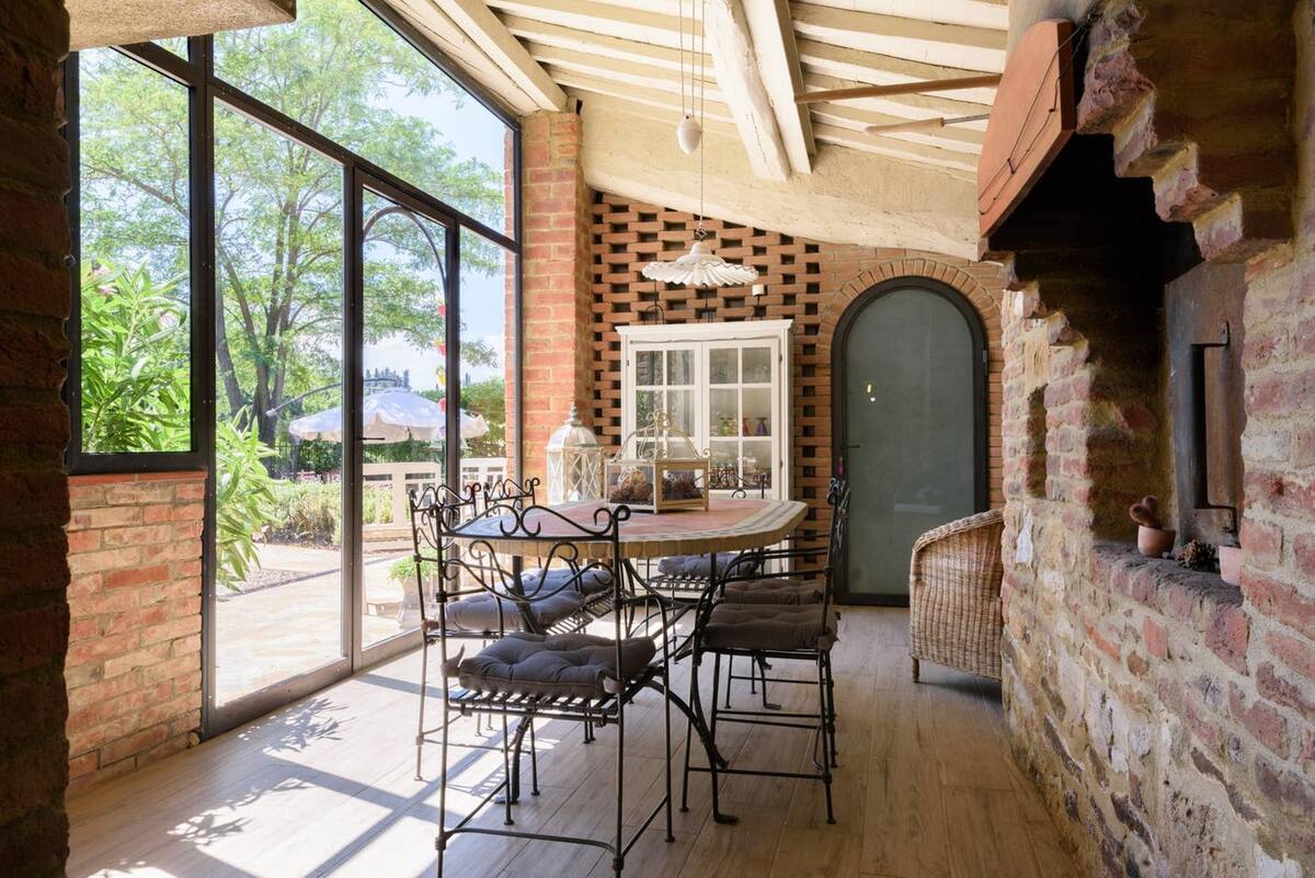 Maison 5 pers. à Trequanda avec piscine et jardin - Photo 4